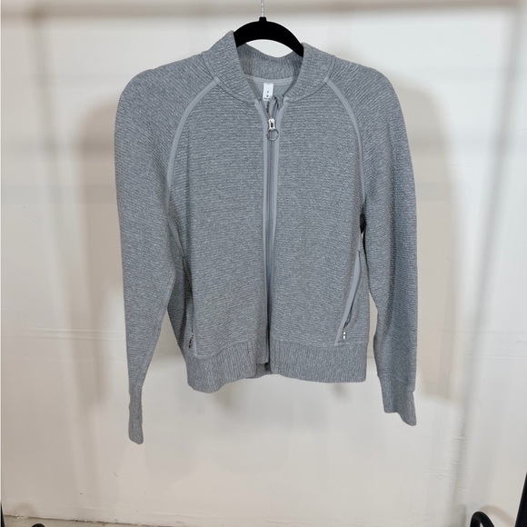 lululemon athletica Jackets & Blazers - Lululemon Athletica Heathered Gray Zip-Up Jacket
